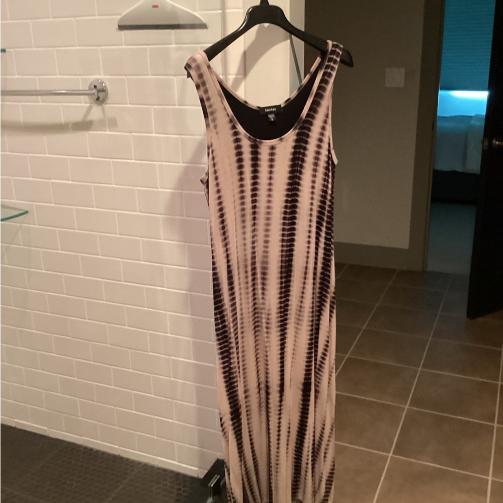 Karen Kane Black and Tan Tie-Dye Tank dress - Picture 4 of 4
